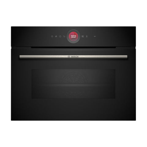Bosch Series 8 CMG7241B1B Compact Electric Oven & Microwave - Black - Unbeatable Bathrooms