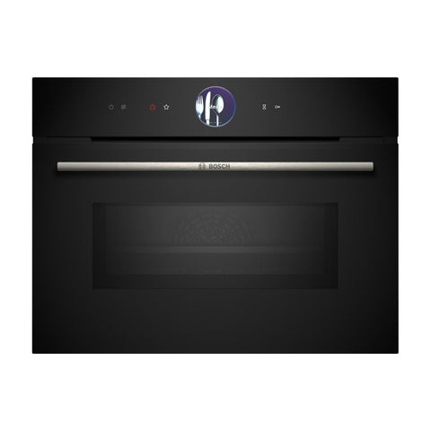 Bosch Series 8 CMG7761B1B Compact Pyrolytic Oven & Microwave - Black - Unbeatable Bathrooms