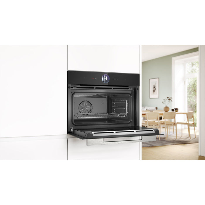 Bosch Series 8 CSG7361B1 Compact Steam Oven - Black - Unbeatable Bathrooms