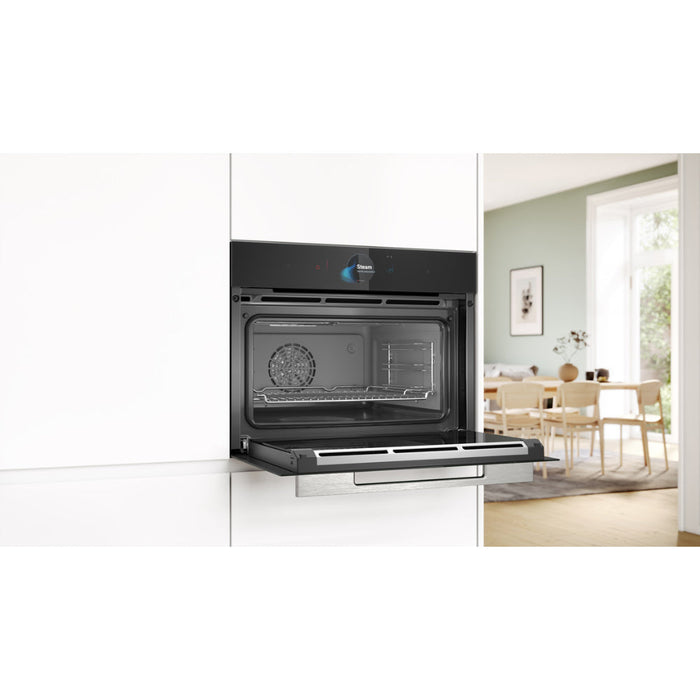 Bosch Series 8 CSG7584B1 Compact Steam Oven - Black - Unbeatable Bathrooms