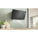 Bosch Series 8 DWK91LT60B 90cm Angled Chimney Hood - Black Glass - Unbeatable Bathrooms