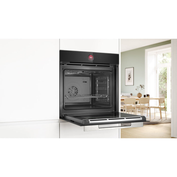 Bosch Series 8 HBG7341B1B Single Electric Oven - Black - Unbeatable Bathrooms