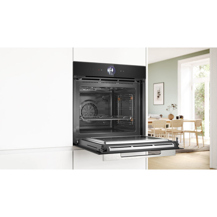 Bosch Series 8 HMG7764B1B Single Pyrolytic Oven & Microwave - Black - Unbeatable Bathrooms