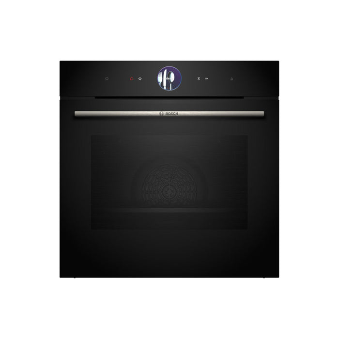 Bosch Series 8 HRG7764B1B Single Pyrolytic Oven w/Added Steam - Black - Unbeatable Bathrooms