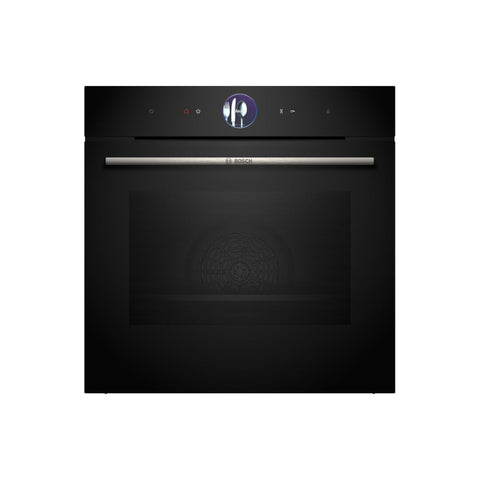Bosch Series 8 HRG7764B1B Single Pyrolytic Oven w/Added Steam - Black - Unbeatable Bathrooms