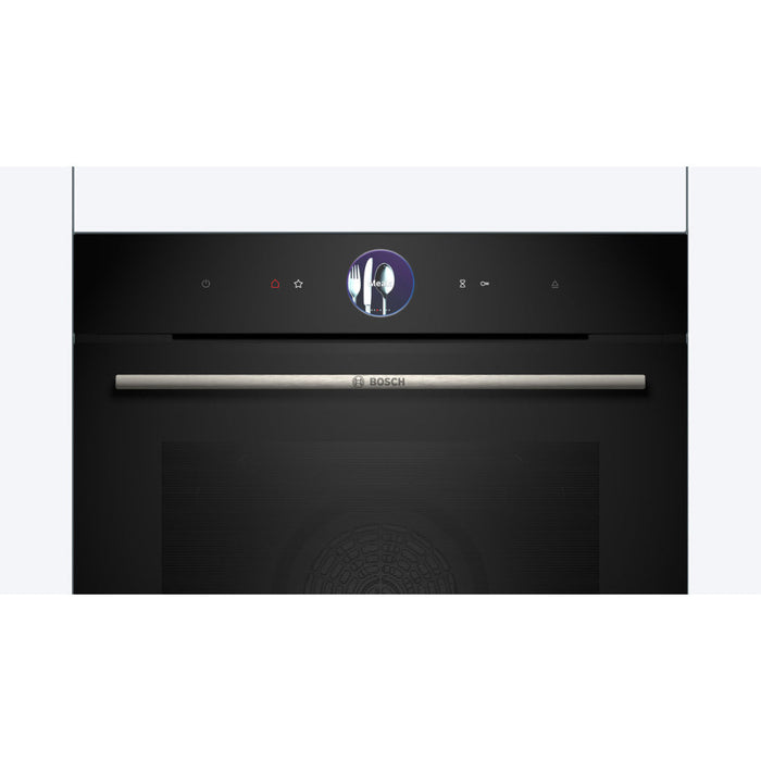 Bosch Series 8 HRG7764B1B Single Pyrolytic Oven w/Added Steam - Black - Unbeatable Bathrooms