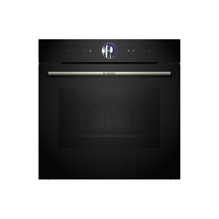 Bosch Series 8 HSG7364B1B Single Electric Oven w/Steam - Black - Unbeatable Bathrooms