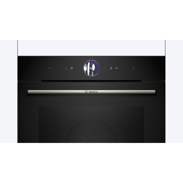 Bosch Series 8 HSG7364B1B Single Electric Oven w/Steam - Black - Unbeatable Bathrooms