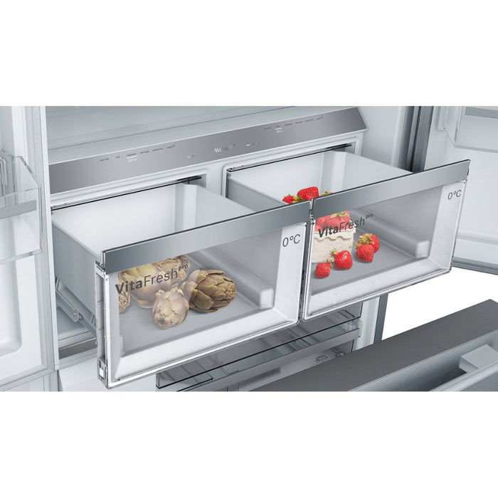 Bosch Series 8 KFF96PIEP F/S NoFrost 3 Door Fridge Freezer - St/Steel - Unbeatable Bathrooms