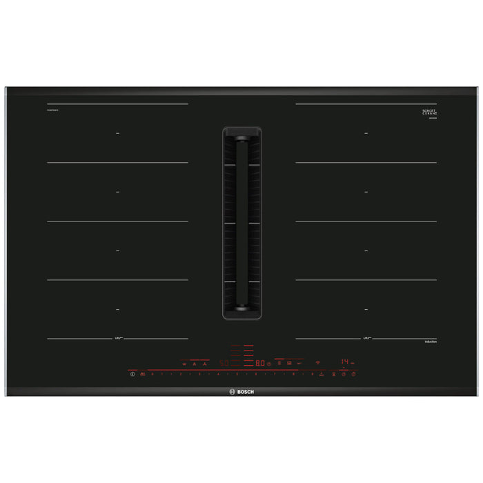 Bosch Series 8 PXX875D67E 80cm Venting Induction Hob - Black - Unbeatable Bathrooms
