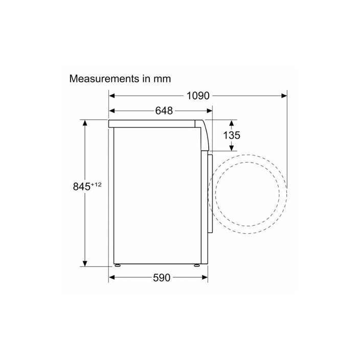 Bosch Series 8 WGB256A2GB F/S 10kg 1400rpm Washing Machine - White - Unbeatable Bathrooms