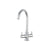 Prima Dual Lever Staten Swan Neck Mixer Tap Chrome - Unbeatable Bathrooms