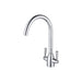 Prima Dual Lever Chelsea Swan Neck Mixer Tap Chrome - Unbeatable Bathrooms