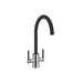 Prima+ Coloured Dual Lever Mixer Tap Black - Unbeatable Bathrooms