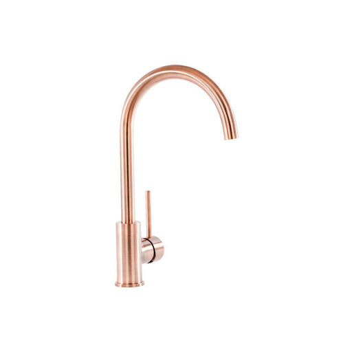 Prima Professional Swan Neck Single Lever Mixer Tap Copper - Unbeatable Bathrooms