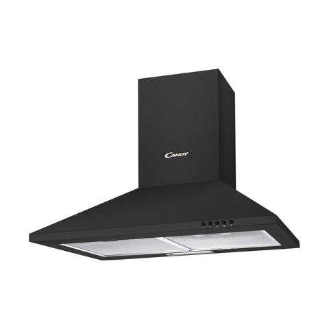 Candy CCE60NN 60cm Chimney Hood - Black Steel - Unbeatable Bathrooms