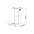 Candy CGM60NN 60cm Curved Glass Chimney Hood - Black steel & Glass - Unbeatable Bathrooms