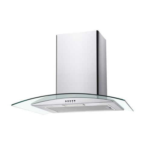 Candy CGM60NX/1 60cm Curved Glass Chimney Hood - St/Steel & Glass - Unbeatable Bathrooms