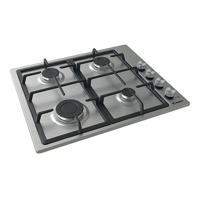 Candy CHG6LPX 60cm Gas Hob - St/Steel - Unbeatable Bathrooms