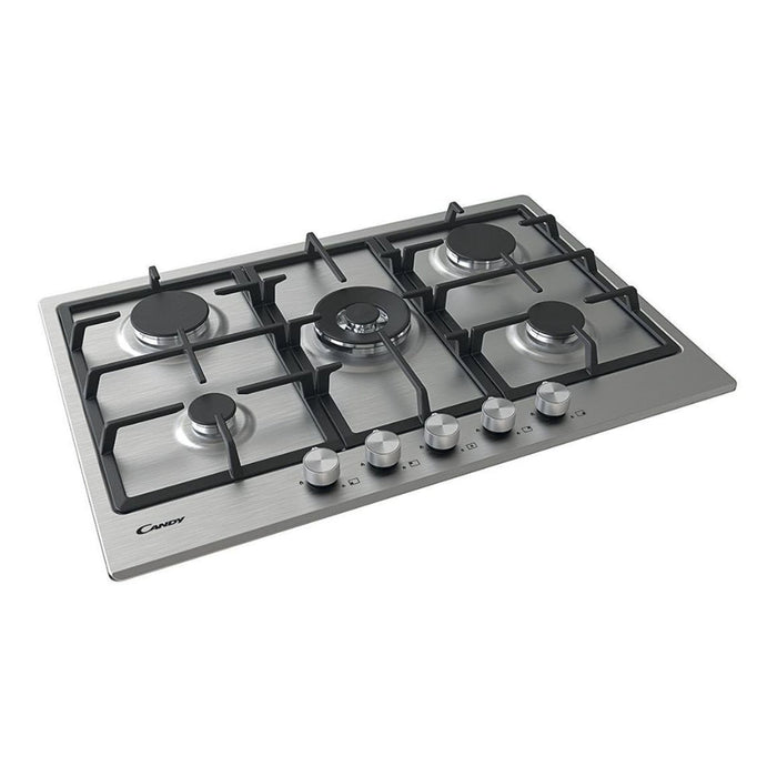 Candy CHG74WPX 75cm Gas Hob - St/Steel - Unbeatable Bathrooms