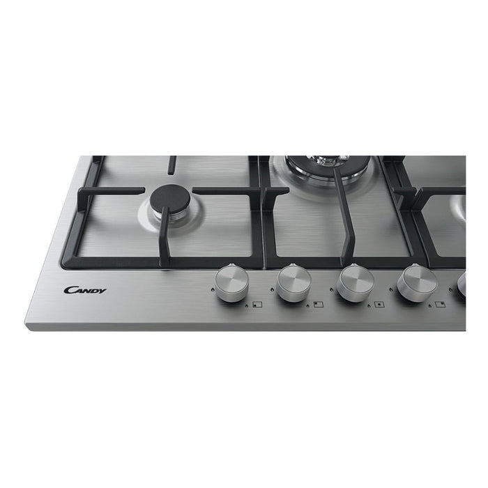 Candy CHG74WPX 75cm Gas Hob - St/Steel - Unbeatable Bathrooms