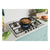 Candy CHG74WPX 75cm Gas Hob - St/Steel - Unbeatable Bathrooms