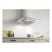 Candy CVMI970LX/UK 90cm Flat Glass Island Hood - St/Steel - Unbeatable Bathrooms