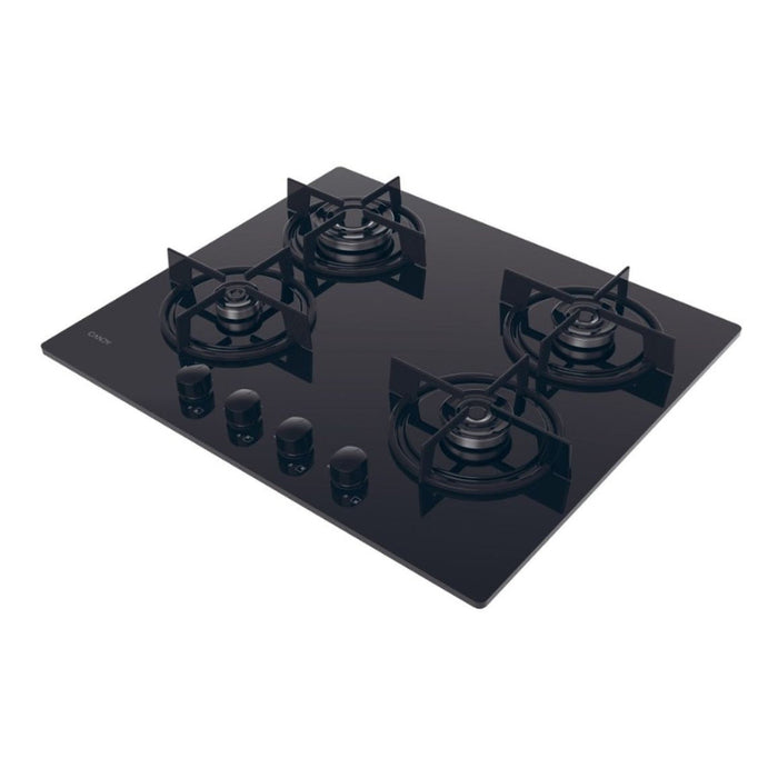 Candy CVW6BB 60cm Gas on Glass Hob - Black - Unbeatable Bathrooms