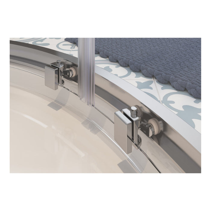 Classix 2 Door Offset Quadrant - Chrome - Unbeatable Bathrooms