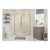 Classix 2 Door Offset Quadrant - Brushed Brass - Unbeatable Bathrooms