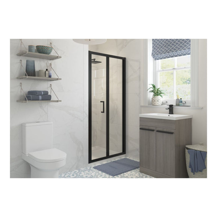 Classix Bi-fold Door - Matt Black - Unbeatable Bathrooms