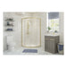 Classix 2 Door Quadrant - Brushed Brass - Unbeatable Bathrooms