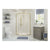 Classix 2 Door Quadrant - Brushed Brass - Unbeatable Bathrooms