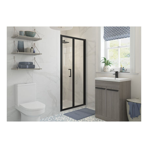 Classix Bi-fold Door - Matt Black - Unbeatable Bathrooms