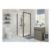 Classix Pivot Door - Matt Black - Unbeatable Bathrooms