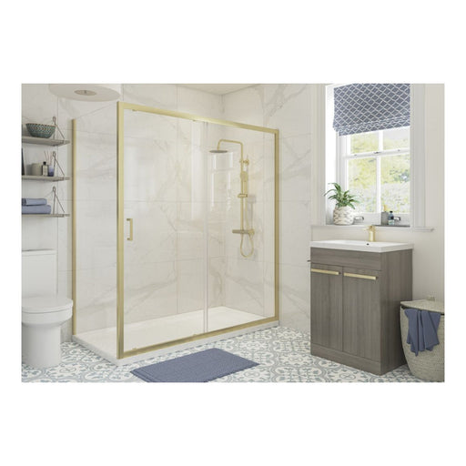 Classix Side Panel - Brushed Brass - Unbeatable Bathrooms