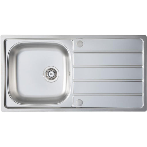 Prima 1.0B 1D REV Stainless Steel Inset Sink - Unbeatable Bathrooms