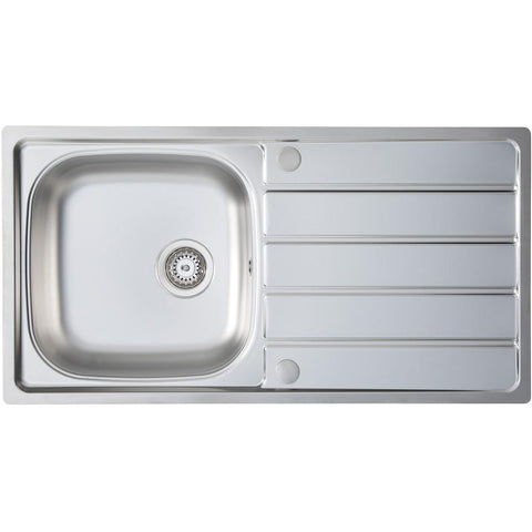 Prima 1.0B 1D REV Stainless Steel Inset Sink - Unbeatable Bathrooms