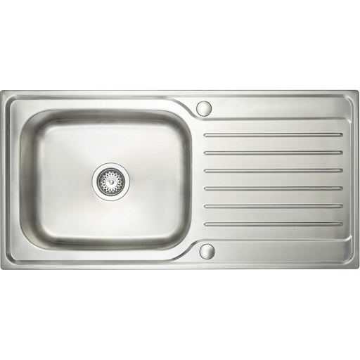 Prima 1.0B 1D REV Deep Bowl Stainless Steel Inset Sink - Unbeatable Bathrooms
