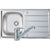 Prima Polished Stainless Steel Compact 1B Sink & Tap Pack - Unbeatable Bathrooms