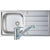 Prima Polished Stainless Steel 1B Sink & Tap Pack - Unbeatable Bathrooms