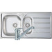 Prima Polished Stainless Steel 1.5B Sink & Tap Pack - Unbeatable Bathrooms