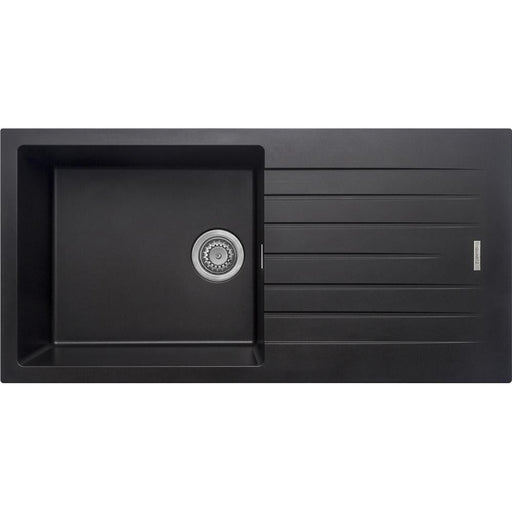 Prima+ 1.0B 1D REV Black Granite Composite Inset Sink - Unbeatable Bathrooms