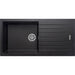 Prima+ 1.0B 1D REV Black Granite Composite Inset Sink - Unbeatable Bathrooms