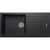 Prima+ 1.0B 1D REV Black Granite Composite Inset Sink - Unbeatable Bathrooms