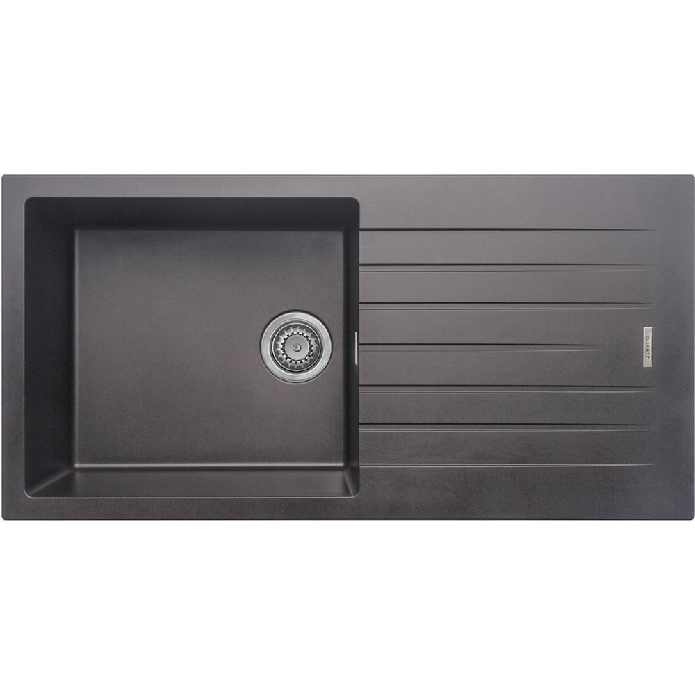 Prima+ 1.0B 1D REV Black Granite Composite Inset Sink - Unbeatable Bathrooms