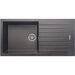 Prima+ 1.0B 1D REV Black Granite Composite Inset Sink - Unbeatable Bathrooms