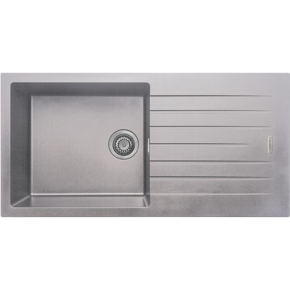 Prima+ 1.0B 1D REV Black Granite Composite Inset Sink - Unbeatable Bathrooms