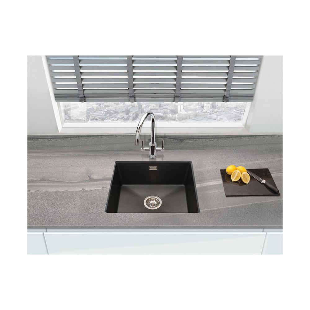 Prima+ 1.0B Black Granite Composite Undermount Sink - Unbeatable Bathrooms