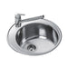 Teka Centroval 45 Single Round Bowl Inset Sink - Stainless Steel - Unbeatable Bathrooms